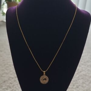 Gold  Initial Pendant Necklace *NWOT*